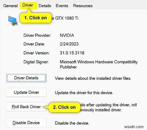 คำแนะนำทีละขั้นตอน:ย้อนกลับไดรเวอร์ NVIDIA บน Windows 11, 10, 8 และ 7 