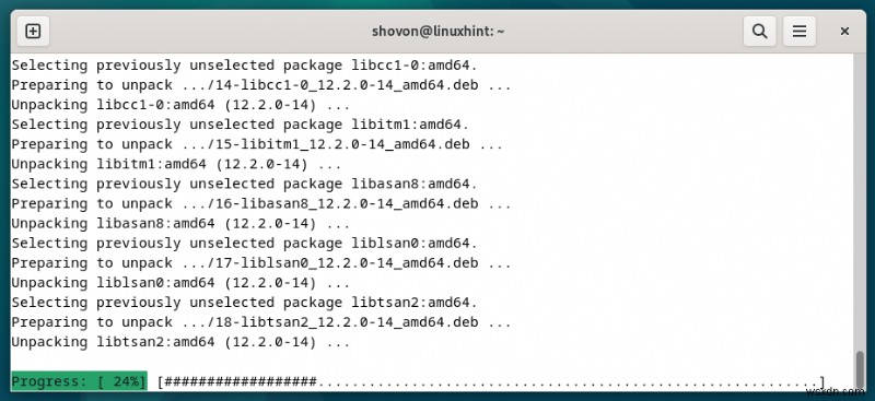 คำแนะนำทีละขั้นตอน:การติดตั้งคอมไพเลอร์ GCC C/C++ บน Debian 12 