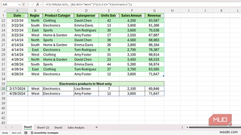วิธีที่ฟังก์ชันอาร์เรย์แบบไดนามิกของ Excel ทำให้ขั้นตอนการทำงานของฉันง่ายขึ้น—ความก้าวหน้าด้านประสิทธิภาพการทำงาน 