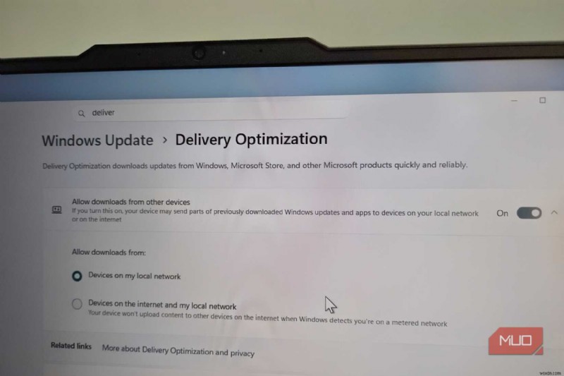 วิธีหยุด Windows ไม่ให้จัดเก็บและแบ่งปันไฟล์อัพเดตกับผู้ใช้รายอื่น 