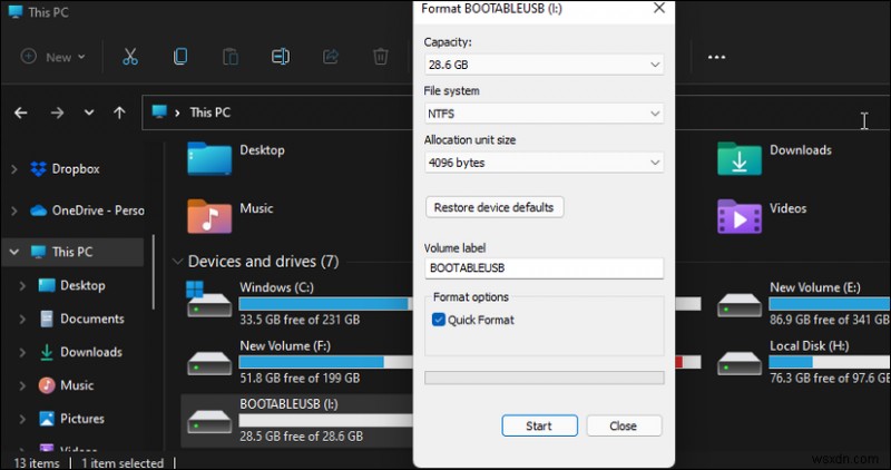 ผลกระทบที่แท้จริงของ Windows Quick Format:เกิดอะไรขึ้นเบื้องหลัง 