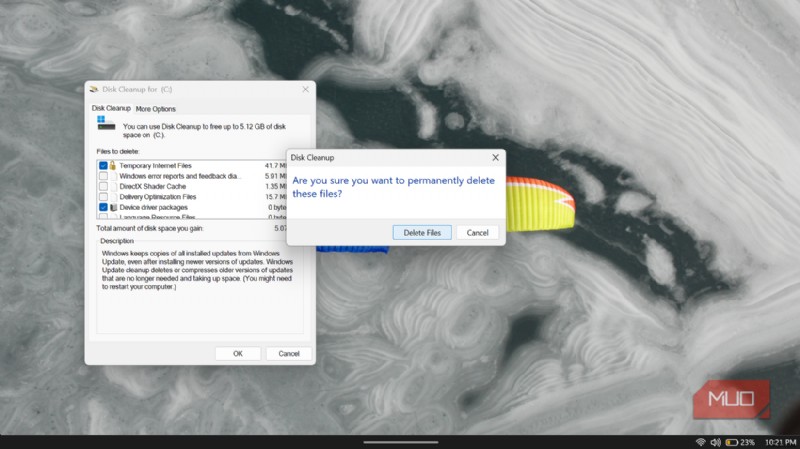 ค้นพบปุ่มล้างข้อมูลบนดิสก์ Windows ที่ซ่อนอยู่ซึ่งจะลบขยะกิกะไบต์ 