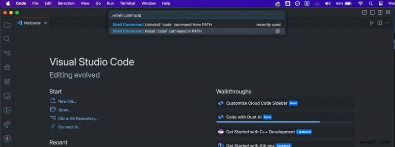 การแก้ไขข้อผิดพลาด  zsh:ไม่พบคำสั่ง:รหัส  ใน macOS Terminal - คู่มือฉบับย่อ 