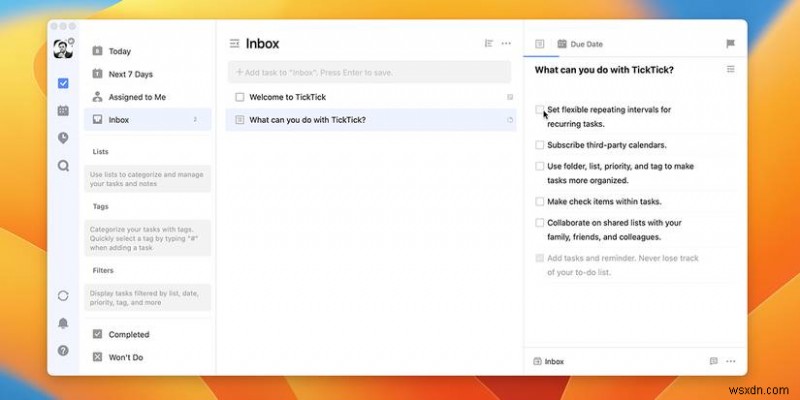 เหตุใด TickTick จึงเป็นแอปจัดการงานระดับพรีเมียร์สำหรับผู้ใช้ Mac 