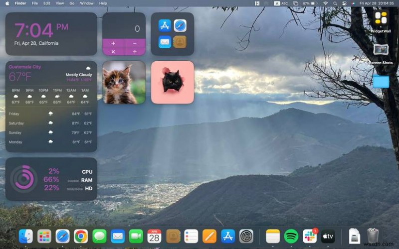 เพิ่มวิดเจ็ตบนเดสก์ท็อป Mac ของคุณด้วย WidgetWall – คำแนะนำทีละขั้นตอน 