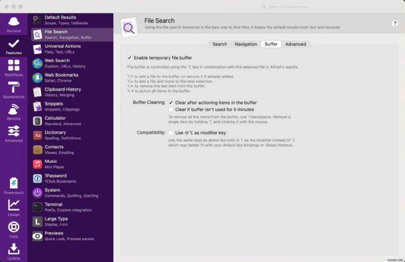 การแทนที่ Spotlight ด้วย Alfred บน Mac:การเพิ่มประสิทธิภาพการทำงานที่ได้รับการพิสูจน์แล้ว 