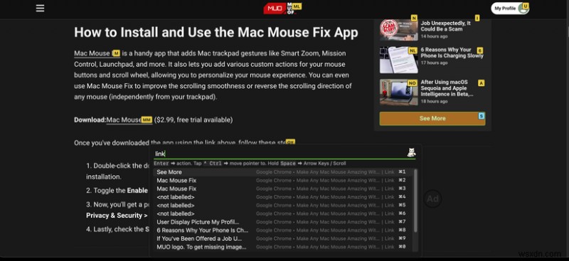 ใช้ Mac ของคุณได้อย่างราบรื่น—ไม่จำเป็นต้องใช้เมาส์กับแอพนี้ 