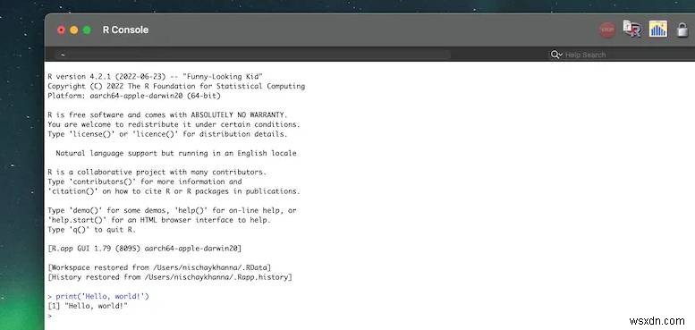 คำแนะนำทีละขั้นตอน:การติดตั้ง R และ RStudio บน macOS 