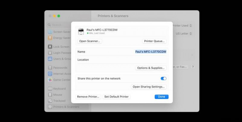 วิธีเปลี่ยนชื่อเครื่องพิมพ์เริ่มต้น AirDrop และชื่อเครือข่ายของ Mac 