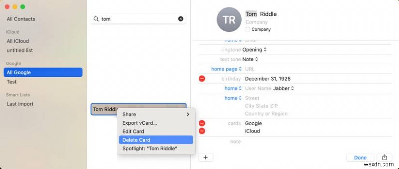 ที่อยู่ติดต่อ Master Mac:เพิ่ม ลบ และซิงค์รายการใหม่ได้อย่างราบรื่น 