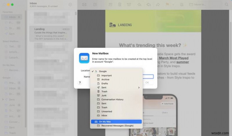 เชี่ยวชาญ Apple Mail:สร้าง เปลี่ยนชื่อ หรือลบกล่องเมลบน Mac ของคุณได้ในเวลาไม่กี่นาที 