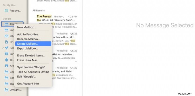 เชี่ยวชาญ Apple Mail:สร้าง เปลี่ยนชื่อ หรือลบกล่องเมลบน Mac ของคุณได้ในเวลาไม่กี่นาที 