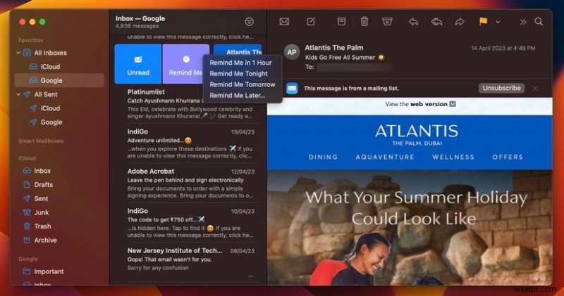 การแจ้งเตือนทางอีเมลหลักใน Apple Mail:คำแนะนำทีละขั้นตอนสำหรับ iPhone, iPad และ Mac 