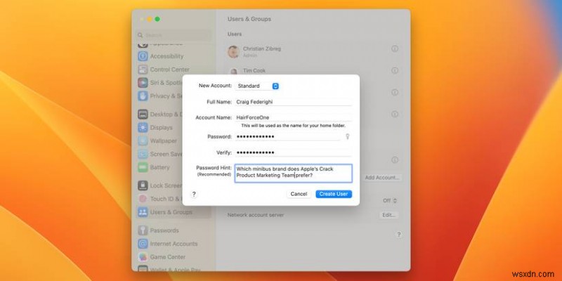 สร้างและจัดการบัญชีผู้ใช้หลายบัญชีบน Mac ของคุณ:คำแนะนำทีละขั้นตอน 