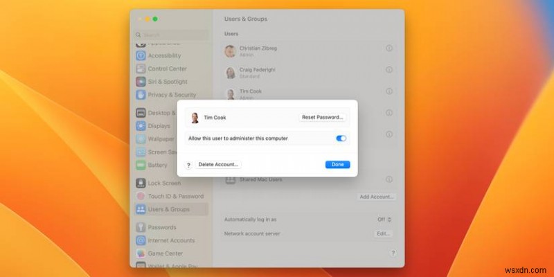 สร้างและจัดการบัญชีผู้ใช้หลายบัญชีบน Mac ของคุณ:คำแนะนำทีละขั้นตอน 
