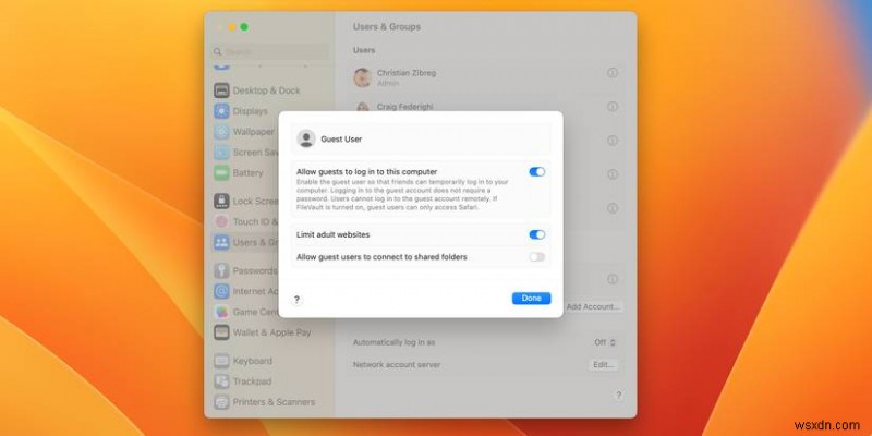 สร้างและจัดการบัญชีผู้ใช้หลายบัญชีบน Mac ของคุณ:คำแนะนำทีละขั้นตอน 