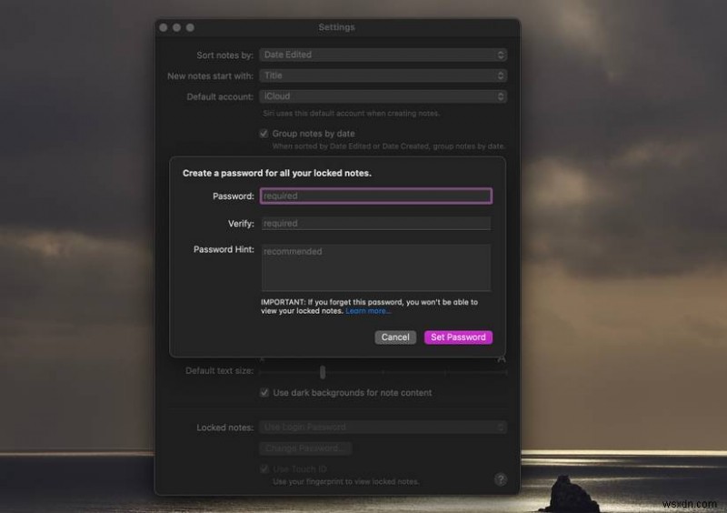 รักษาความปลอดภัยบันทึกย่อของคุณบน macOS:คำแนะนำทีละขั้นตอนในการล็อคมัน 