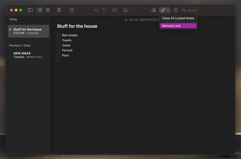 รักษาความปลอดภัยบันทึกย่อของคุณบน macOS:คำแนะนำทีละขั้นตอนในการล็อคมัน 
