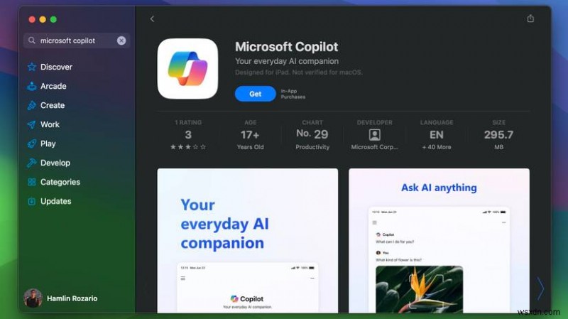 คำแนะนำทีละขั้นตอน:การติดตั้งและใช้งาน Microsoft Copilot บน macOS 