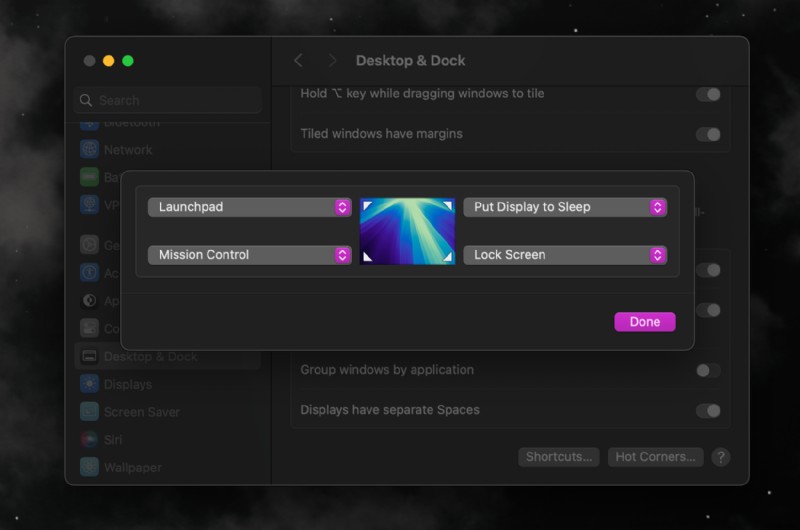 ปลดล็อกประสิทธิภาพการทำงานที่ซ่อนอยู่:มุมหน้าจอ macOS กลายเป็นทางลัดการเข้าถึงด่วน 