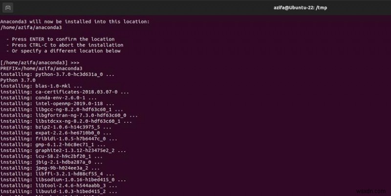 คำแนะนำทีละขั้นตอน:การติดตั้งและกำหนดค่า Anaconda บน Ubuntu 