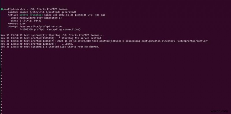 ติดตั้งและกำหนดค่า ProFTPD อย่างปลอดภัยด้วย TLS บน Ubuntu 