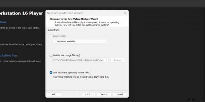 คำแนะนำทีละขั้นตอนในการติดตั้ง Ubuntu บน VMware Workstation 