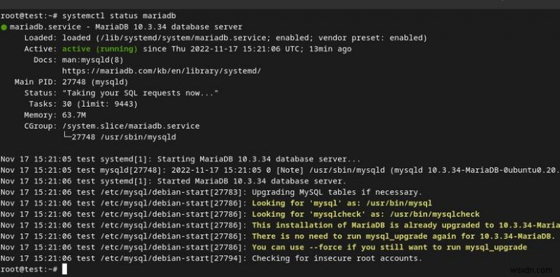 ติดตั้งและกำหนดค่า MariaDB บน Ubuntu 22.04:คำแนะนำทีละขั้นตอน 