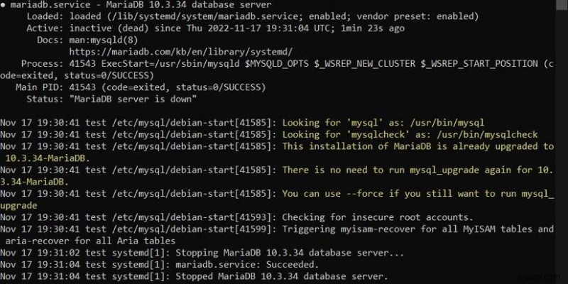ติดตั้งและกำหนดค่า MariaDB บน Ubuntu 22.04:คำแนะนำทีละขั้นตอน 