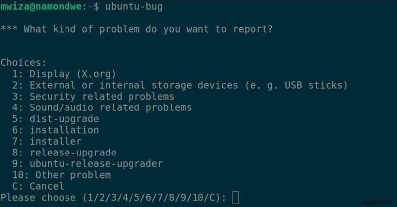 คำแนะนำทีละขั้นตอนในการรายงานข้อบกพร่องใน Ubuntu 