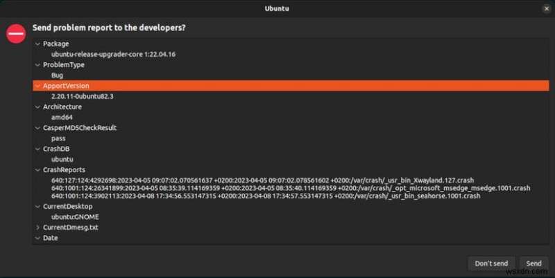 คำแนะนำทีละขั้นตอนในการรายงานข้อบกพร่องใน Ubuntu 