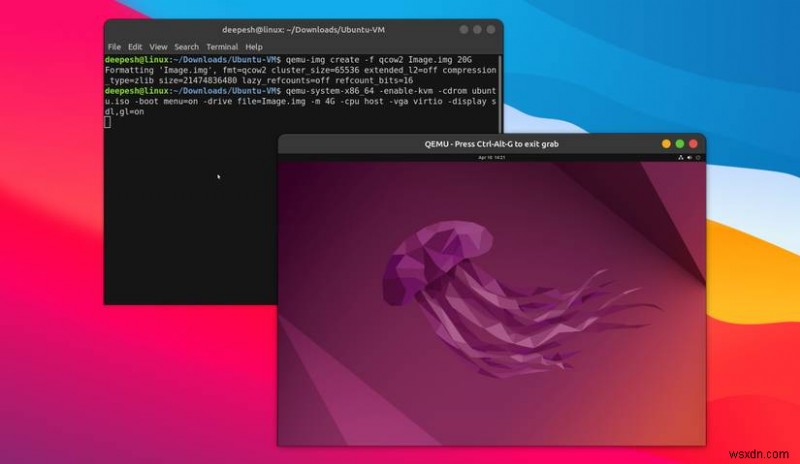 คำแนะนำทีละขั้นตอน:การติดตั้ง Ubuntu VM โดยใช้ QEMU 