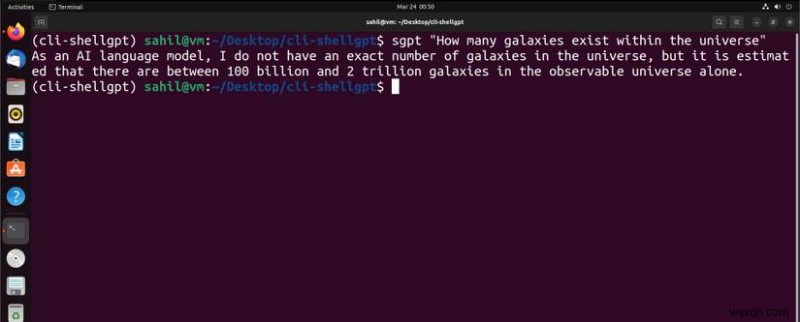 เรียกใช้ ChatGPT ใน Ubuntu Terminal ด้วย ShellGPT:คู่มือการตั้งค่าฉบับย่อ 