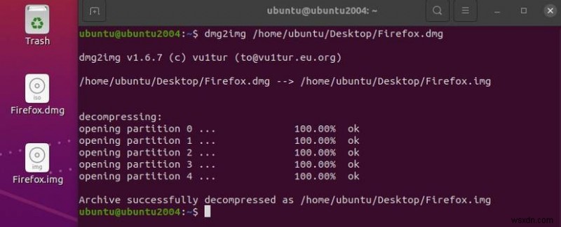 เปิดไฟล์ DMG บน Ubuntu และแปลงเป็น ISO—คำแนะนำทีละขั้นตอน 