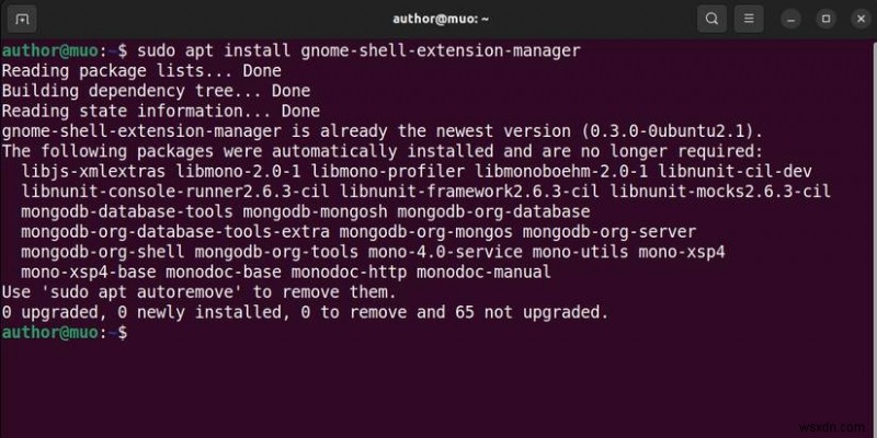 ซ่อนแถบด้านบนของ Ubuntu โดยอัตโนมัติอย่างง่ายดายเพื่อเพิ่มพื้นที่หน้าจอ 