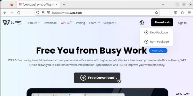 คำแนะนำทีละขั้นตอน:การติดตั้ง WPS Office บน Ubuntu เพื่อประสิทธิภาพการทำงานที่ราบรื่น 