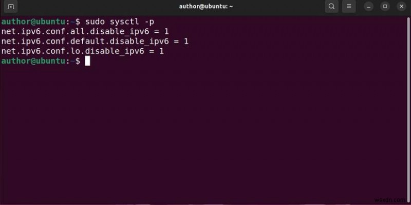 ปิดการใช้งาน IPv6 บน Ubuntu:คำแนะนำทีละขั้นตอน 