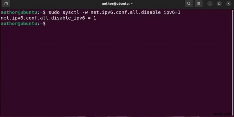 ปิดการใช้งาน IPv6 บน Ubuntu:คำแนะนำทีละขั้นตอน 
