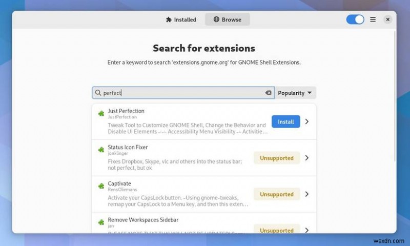 จัดการส่วนขยาย GNOME ได้อย่างง่ายดายด้วย Extension Manager 