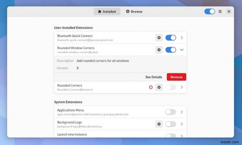 จัดการส่วนขยาย GNOME ได้อย่างง่ายดายด้วย Extension Manager 
