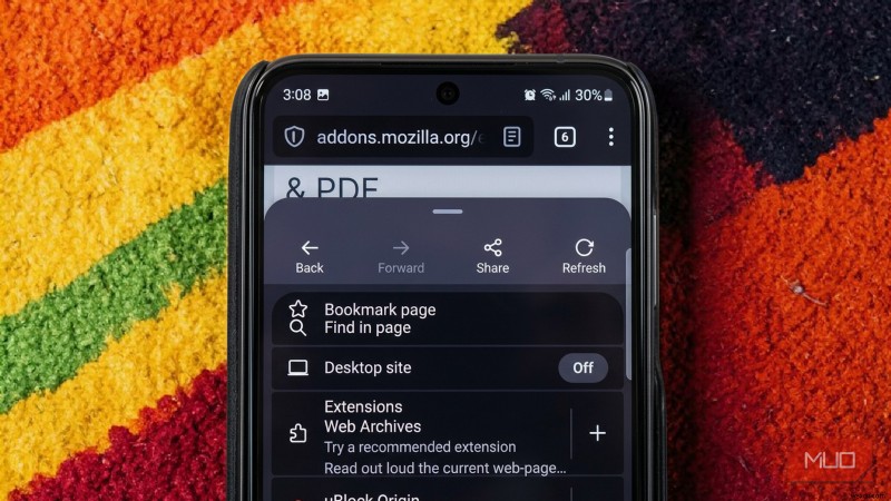 Chrome บล็อกส่วนขยายของ Android—เบราว์เซอร์มือถือ 5 อันดับแรกที่รองรับ 