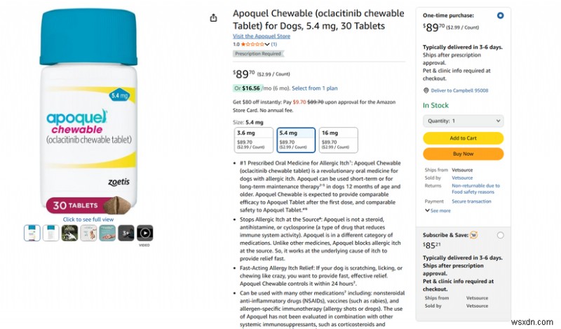 Amazon จัดส่งยาสำหรับสัตว์เลี้ยงแล้ว—เลือกซื้ออย่างมั่นใจ 