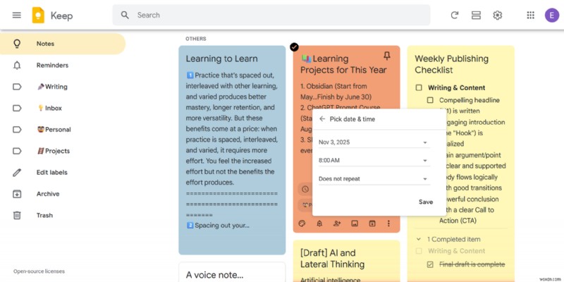 ปลดล็อกประสิทธิภาพการทำงาน:7 คุณสมบัติลับของ Google Keep ที่ทำให้ขั้นตอนการทำงานของคุณง่ายขึ้น 