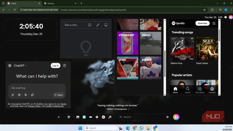 ฉันจะเปลี่ยนหน้าแท็บใหม่ของ Chrome ด้วยแดชบอร์ดอันทรงพลังได้อย่างไร และไม่ต้องมองย้อนกลับไปอีกเลย 