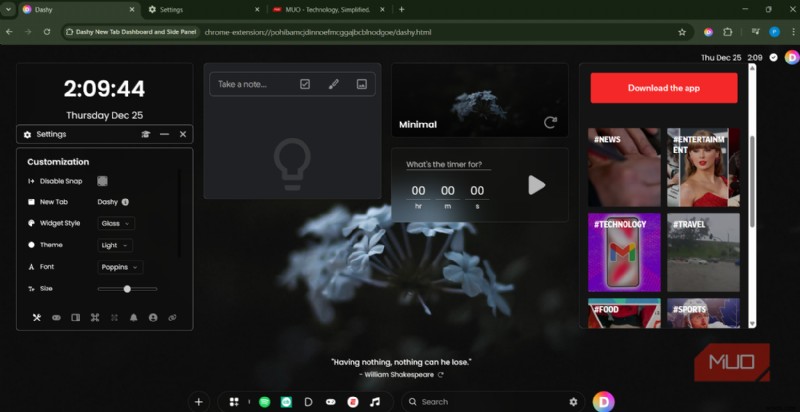ฉันจะเปลี่ยนหน้าแท็บใหม่ของ Chrome ด้วยแดชบอร์ดอันทรงพลังได้อย่างไร และไม่ต้องมองย้อนกลับไปอีกเลย 
