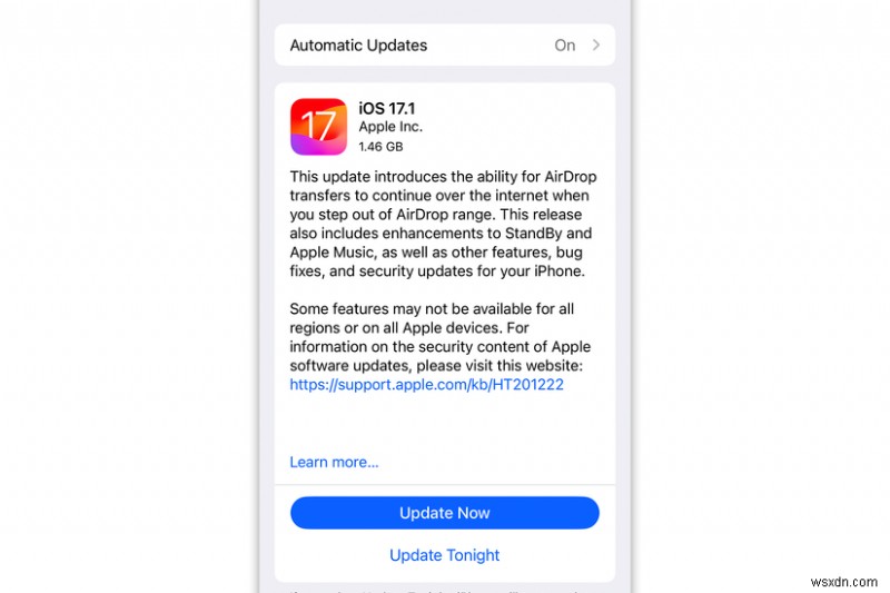 iOS 17.1 ปรับปรุงคุณสมบัติ AirDrop เพลง และสแตนด์บาย - สิ่งที่คุณต้องรู้ 