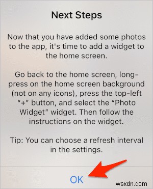 การปรับแต่งวิดเจ็ตรูปภาพ iOS:เลือกรูปภาพโปรดของคุณสำหรับหน้าจอหลัก