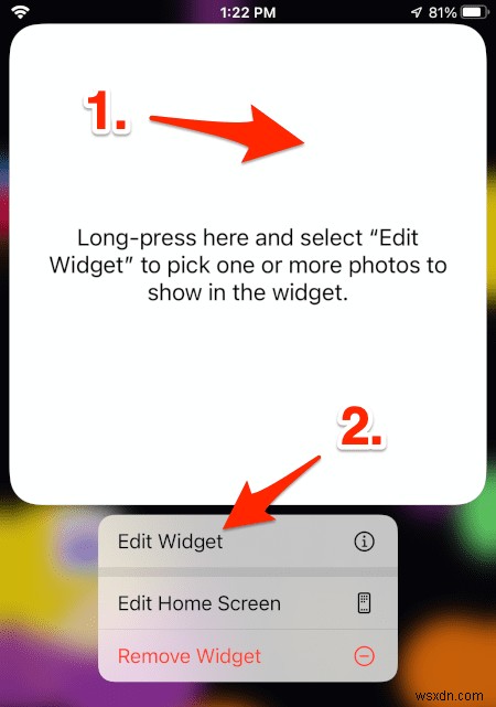 การปรับแต่งวิดเจ็ตรูปภาพ iOS:เลือกรูปภาพโปรดของคุณสำหรับหน้าจอหลัก