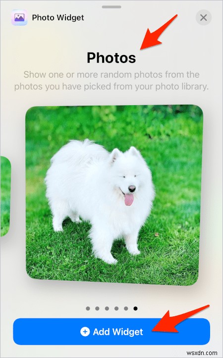 การปรับแต่งวิดเจ็ตรูปภาพ iOS:เลือกรูปภาพโปรดของคุณสำหรับหน้าจอหลัก