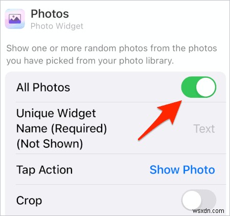 การปรับแต่งวิดเจ็ตรูปภาพ iOS:เลือกรูปภาพโปรดของคุณสำหรับหน้าจอหลัก